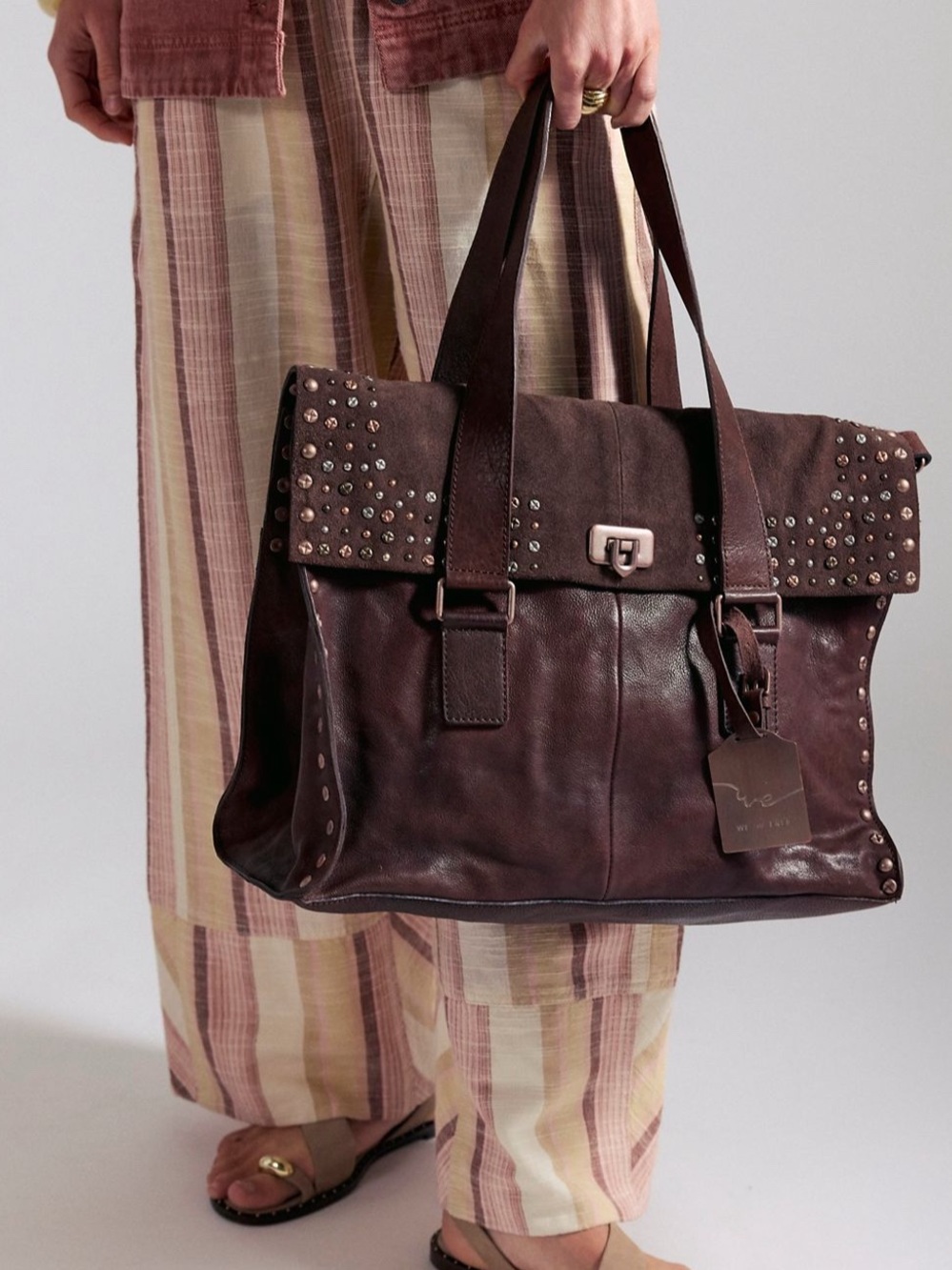 NWT! We The Free Stud Tote Tote Bag Free People